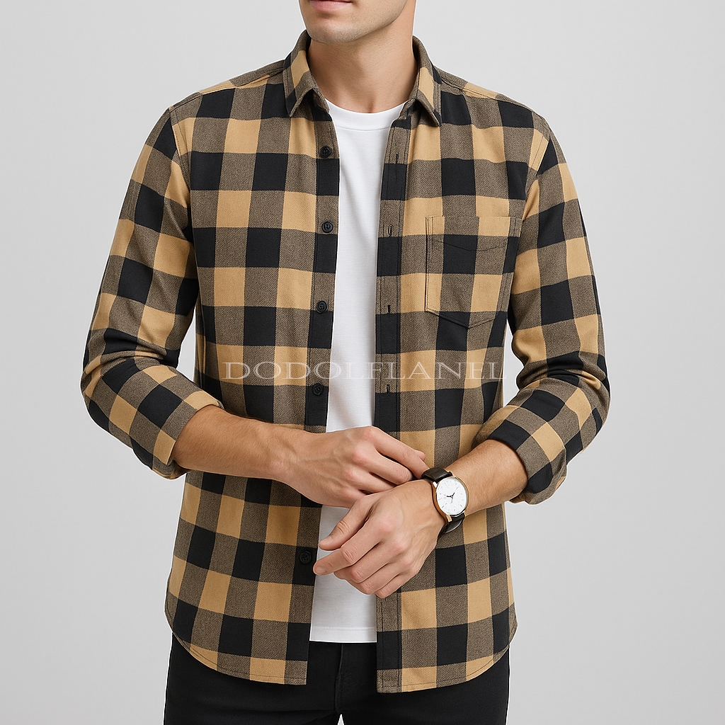 Jual Kemeja Flanel Impor distro Lengan Panjang Premium Kemeja Flanel