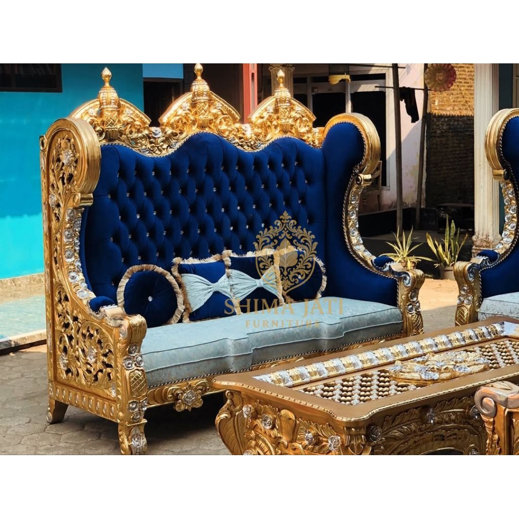 Jual Kursi sofa tamu raja ukir Jepara sultan dan mewah (kursi mewah ...