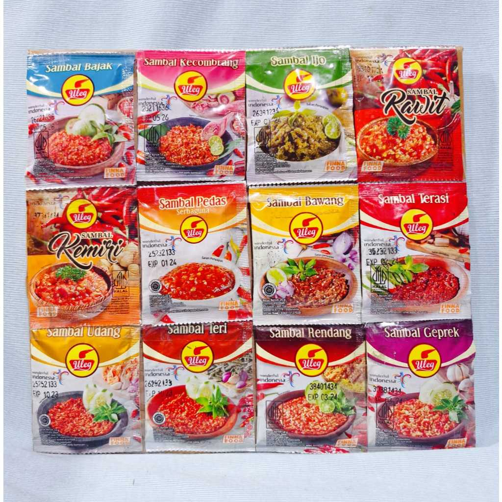 Jual Uleg Sambal Bawang / Sambal Ijo / Sambal Teri / Sambal Pedas ...