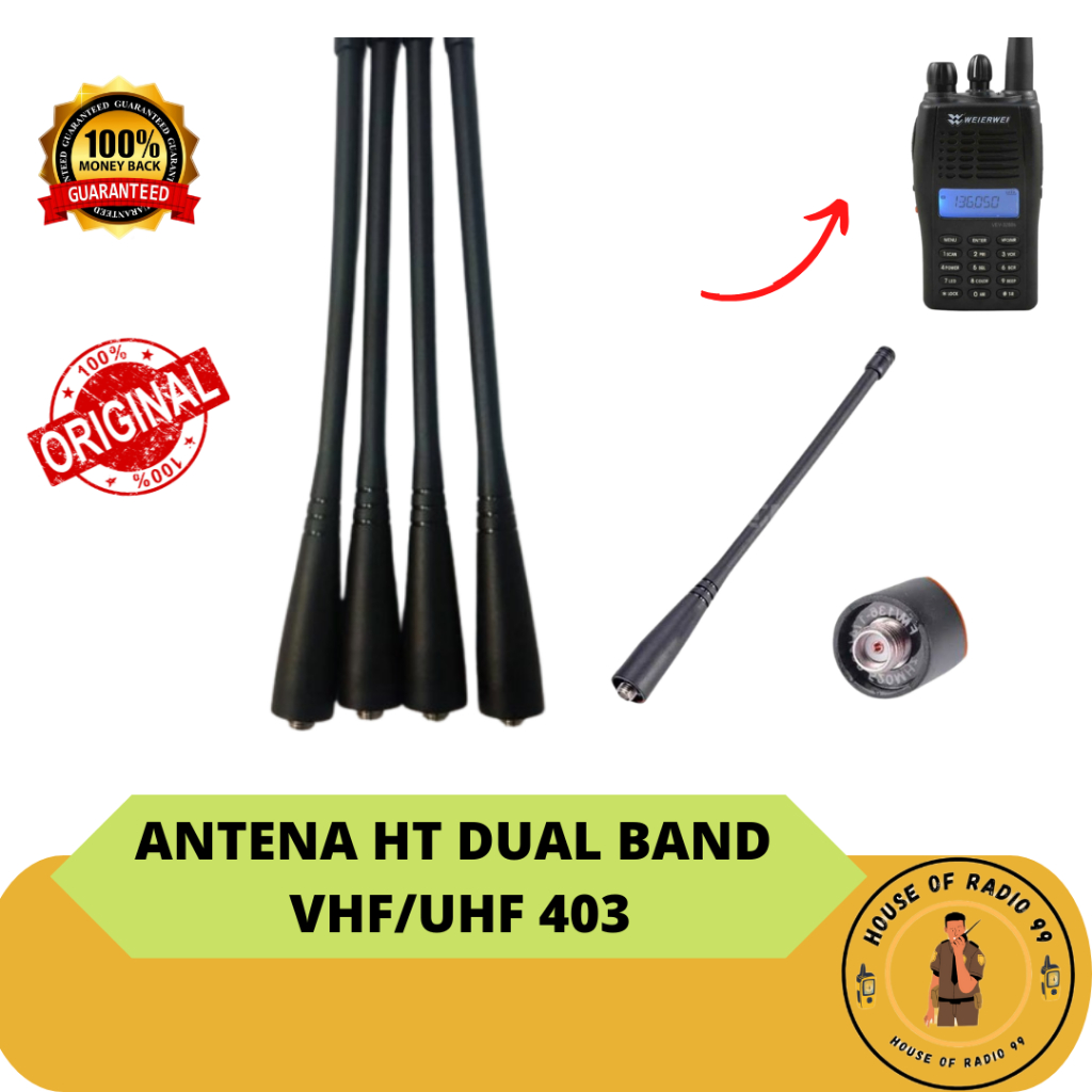 Jual Antena Dual Band HT China Antena HT Baofeng VHF UHF | Shopee Indonesia