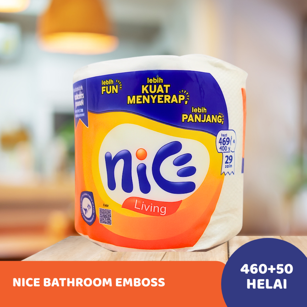 Jual Nice Core Emboss Tissue Tisu Toilet Roll [238 sheets/ Roll ...
