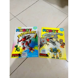 OBRAL BUKU MURAH ORIGINAL / BUKU ANAK / AKTIVITAS ANAK / 1 PAKET 2 BUKU / ROBOT PETUALANG / ROBOT PAHLAWAN SUPER / BEST SELLER / PAUD & TK / BELAJAR MENULIS / BERHITUNG / MENGAMBAR /