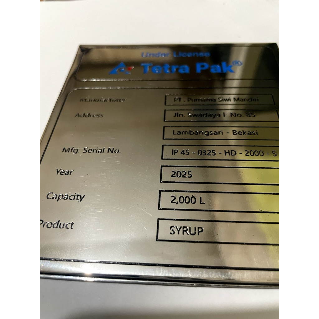 Jual NAME PLATE LABEL STAINLESS | 0.5mm • 0.8mm • 1mm | Shopee Indonesia