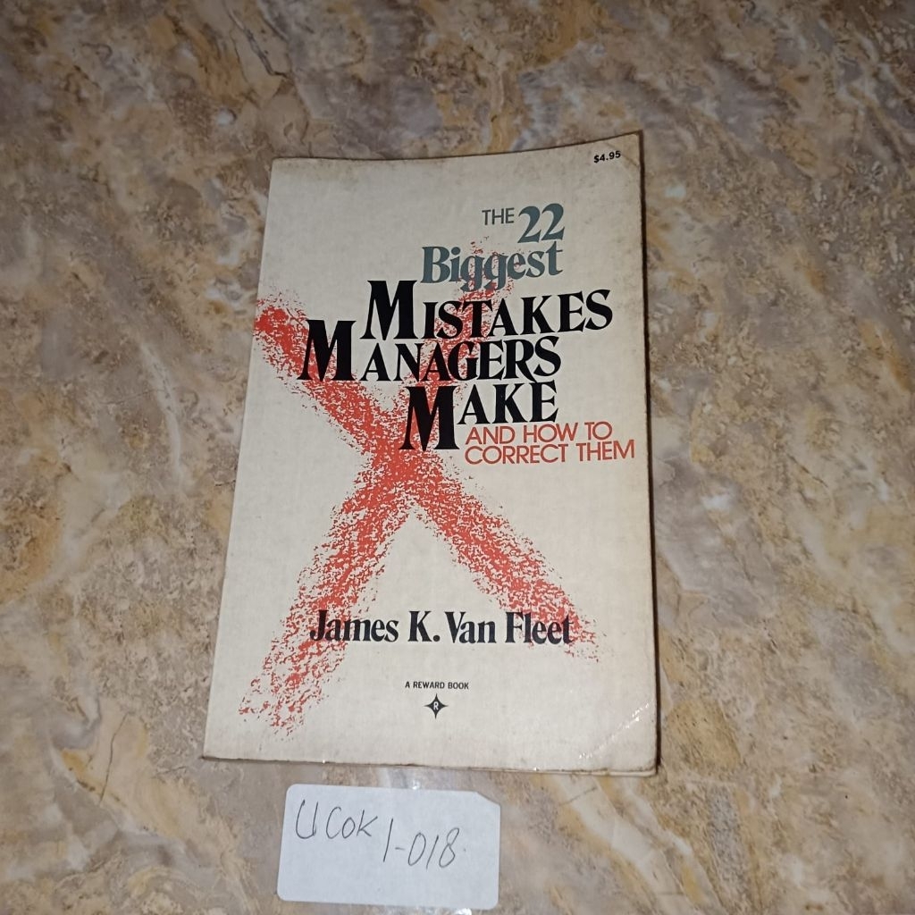 Jual Buku The 22 biggest Mistakes managers make and how to correct them ...