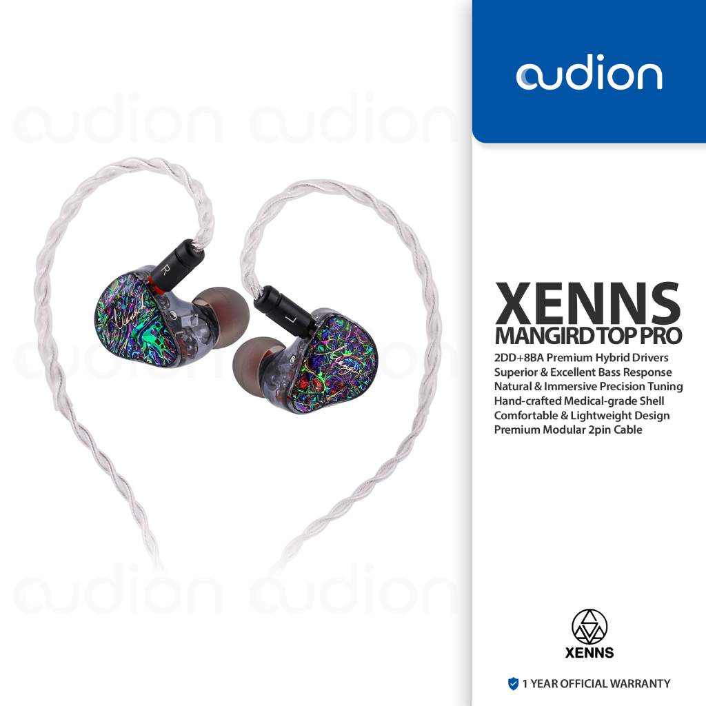 Jual XENNS Mangird Top Pro | 2DD + 8BA Hybrid Drivers 2pin In-ear