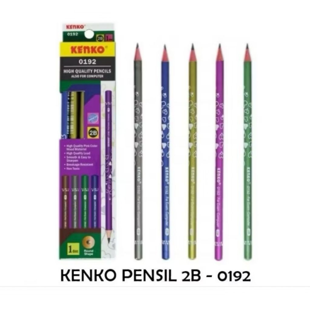 Jual Pensil 2B kenko 0192 ( 1pak/12pcs ) | Shopee Indonesia