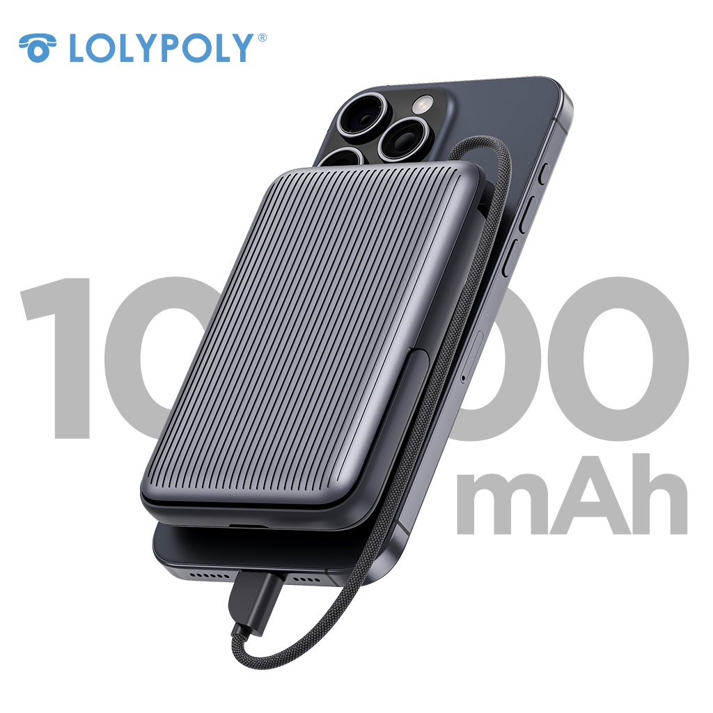 Jual LOLYPOLY Magnetic Powerbank Wireless Fast Charging 10000 mAh PD 22 ...