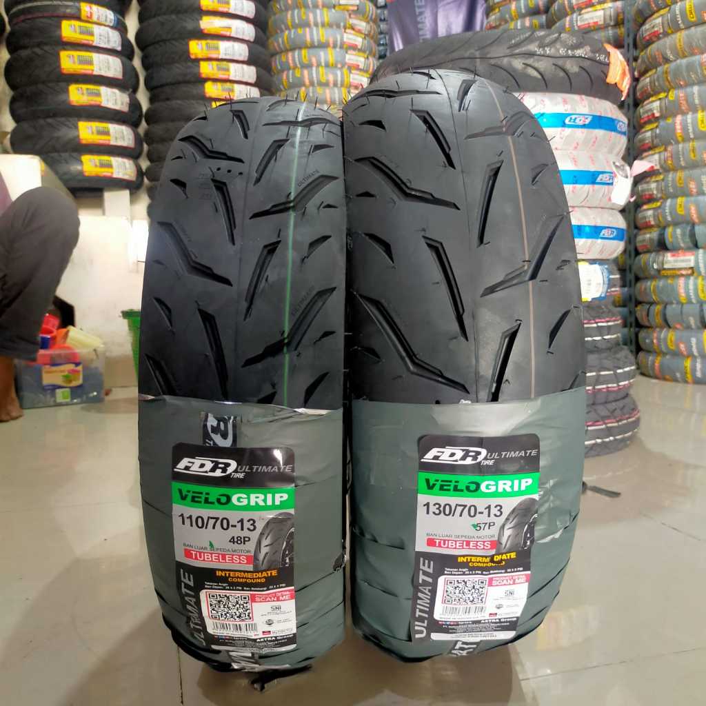 Jual [PAKET SEPASANG] FDR VELOGRIP RING 12 (100/90-12 / 110/90-12) BAN ...