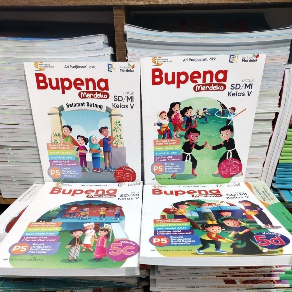 Jual Buku paket Bupena kelas 5 SD kurikulum merdeka | Shopee Indonesia