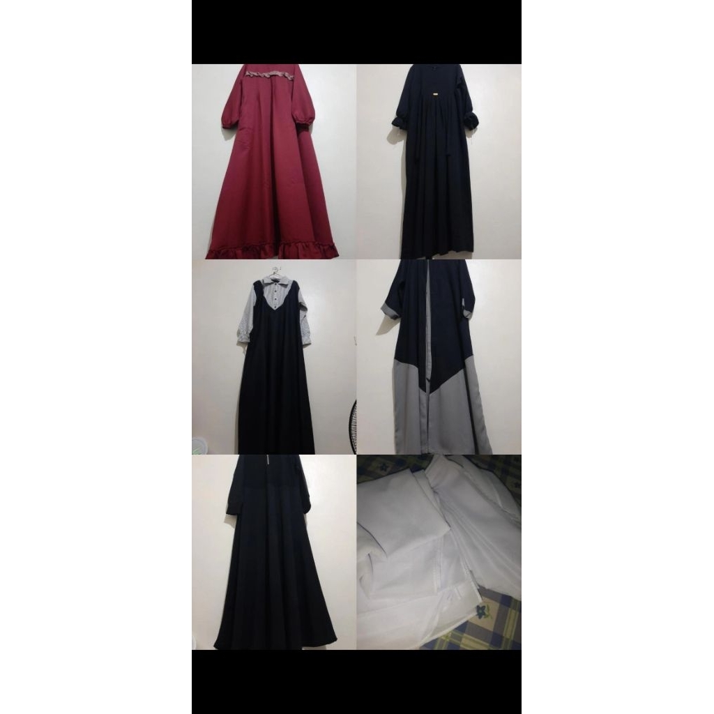 Jual Baju gamis dan hijab set/drapery instant (PRELOVED) | Shopee Indonesia