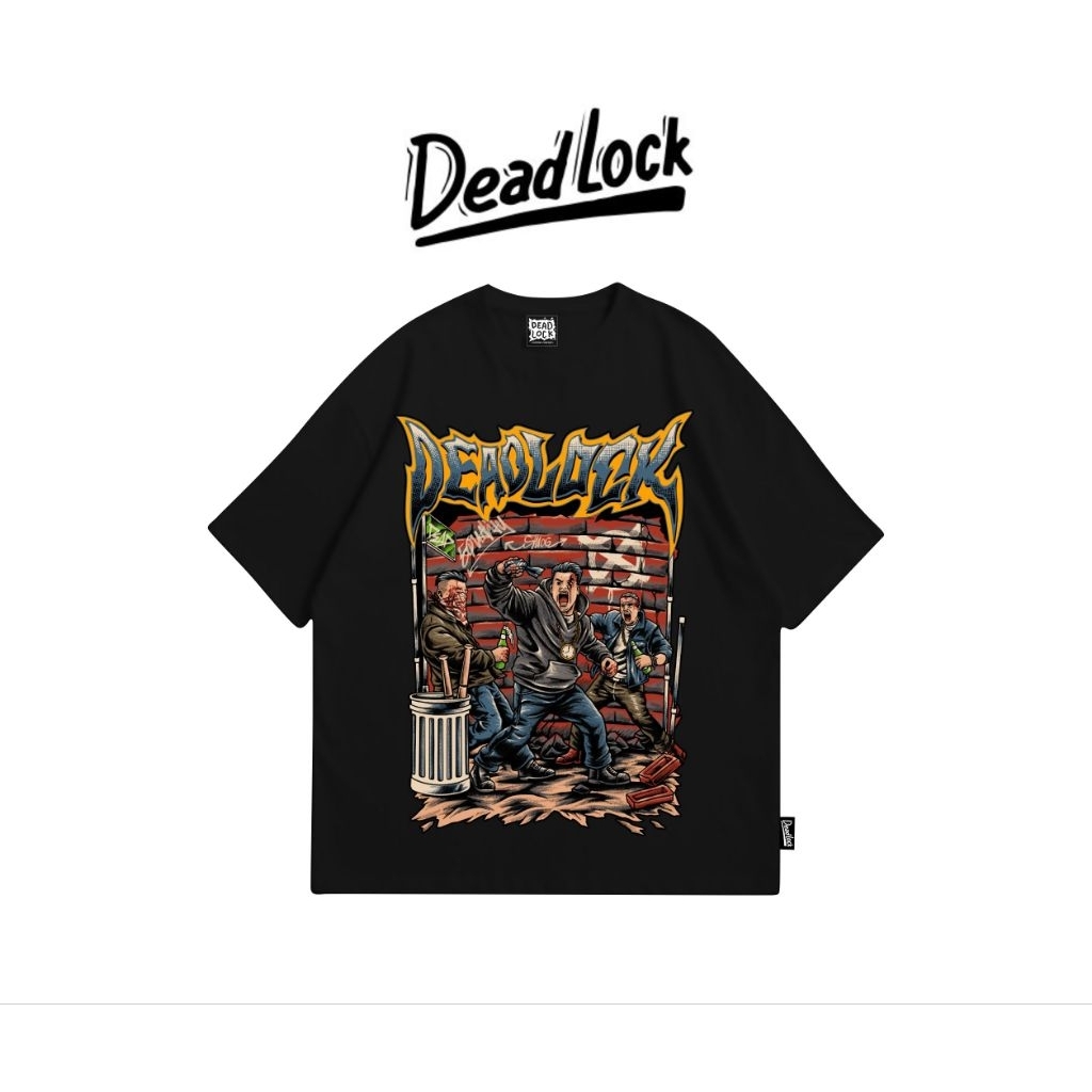 Jual T-SHIRT DEADLOCK HC - 003 BLACK | Shopee Indonesia
