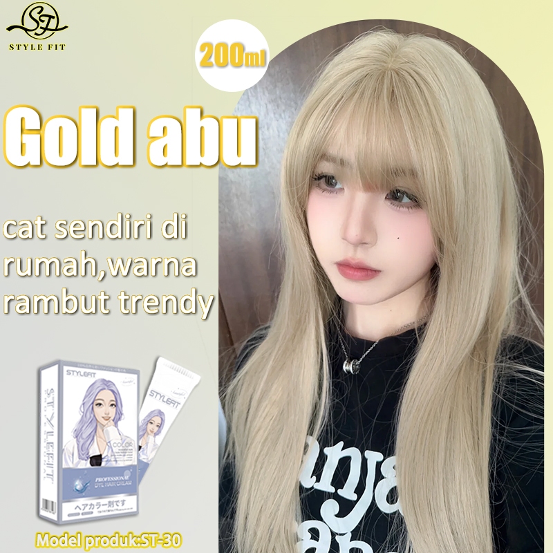 Jual [Warna cocok untuk sehari-hari] FAKEGNAS Cat rambut gold abu 200ML ...