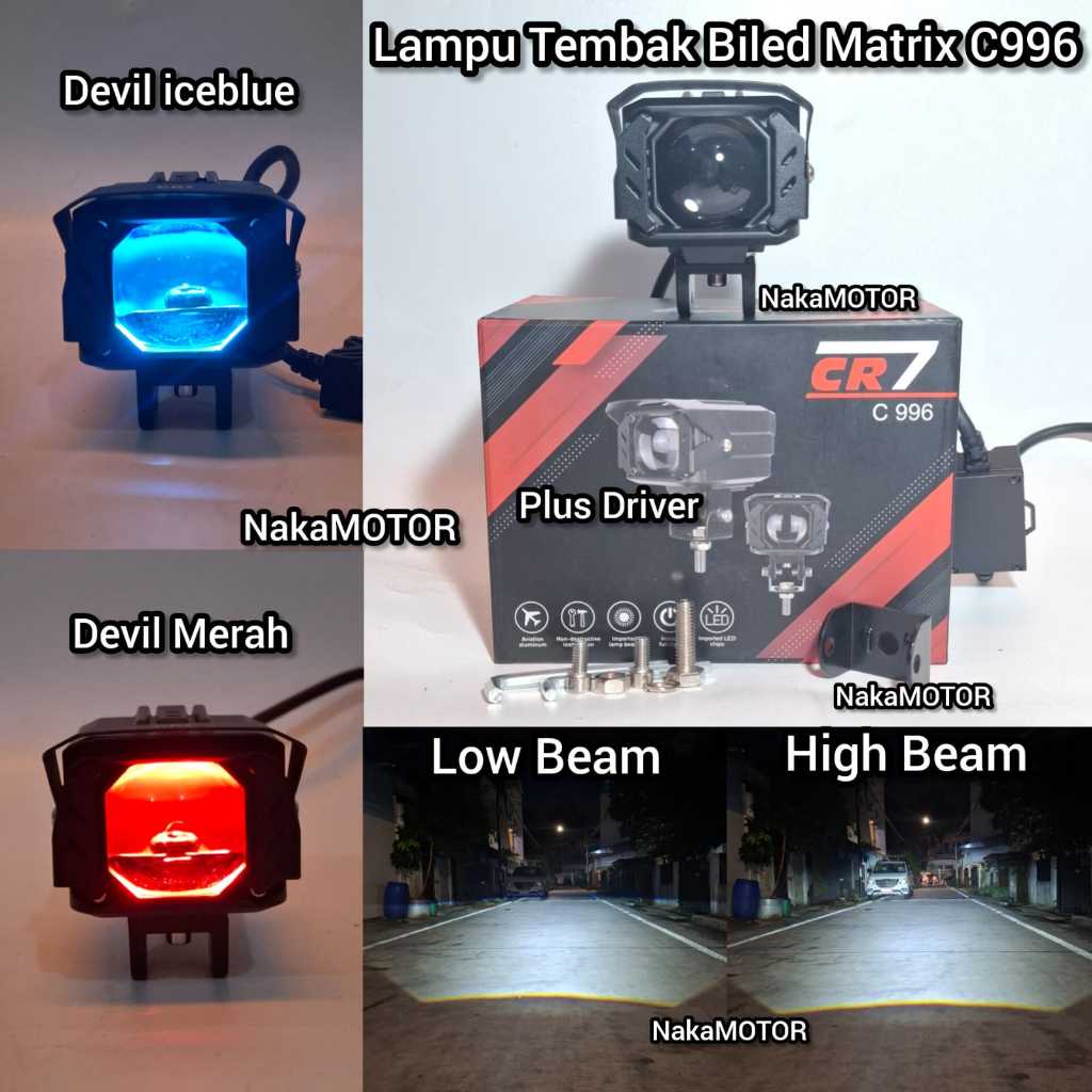 Jual CR7 Lampu Tembak Biled Matrix C996 Wateproof | Shopee Indonesia
