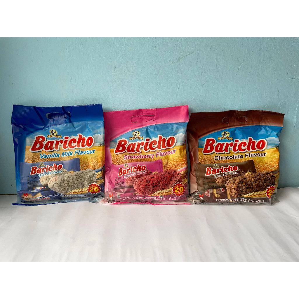 Jual (1 PAK 20 PCS) BARICHO SEREAL FLAVOUR RASA COKELAT / STROBERI ...
