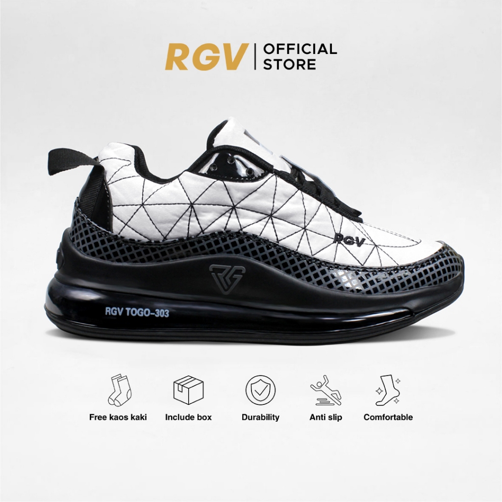 Jual RGV 38 - 44 Sepatu Putih Sneakers Pria dan Wanita Series Togo 303 ...