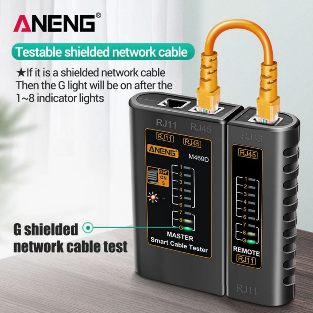 Jual Tester / Alat Tes Kabel Jaringan LAN UTP Telpon RJ45 dan RJ11 ...