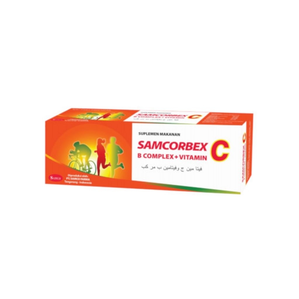 Jual (1 box) samcorbex multivitamin dan C box isi 100 tab Ed 2028 ...