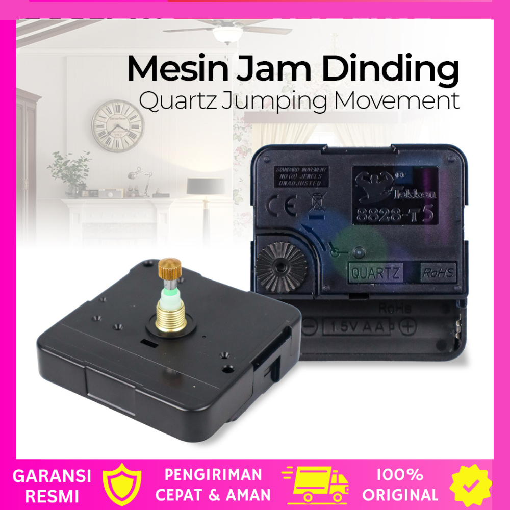 Jual Mesin Jam Dinding DIY QUARTZ Silent Sweep DIY mesin jam dinding ...