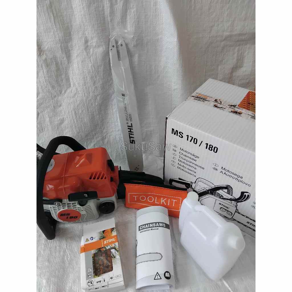 Jual MESIN CHAINSAW MS 180 STIHL 16 INCH PANJANG BAR 40CM RANTAI 27T ...