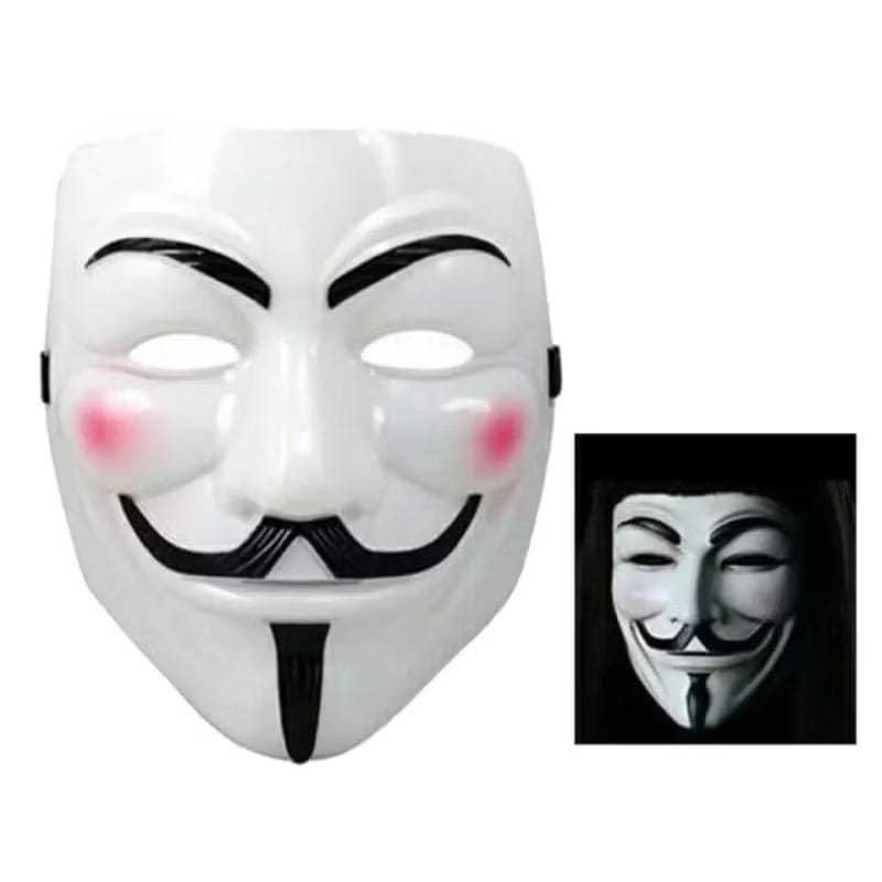 Jual Topeng Hacker Anonymous Putih Topeng Pesta | Shopee Indonesia