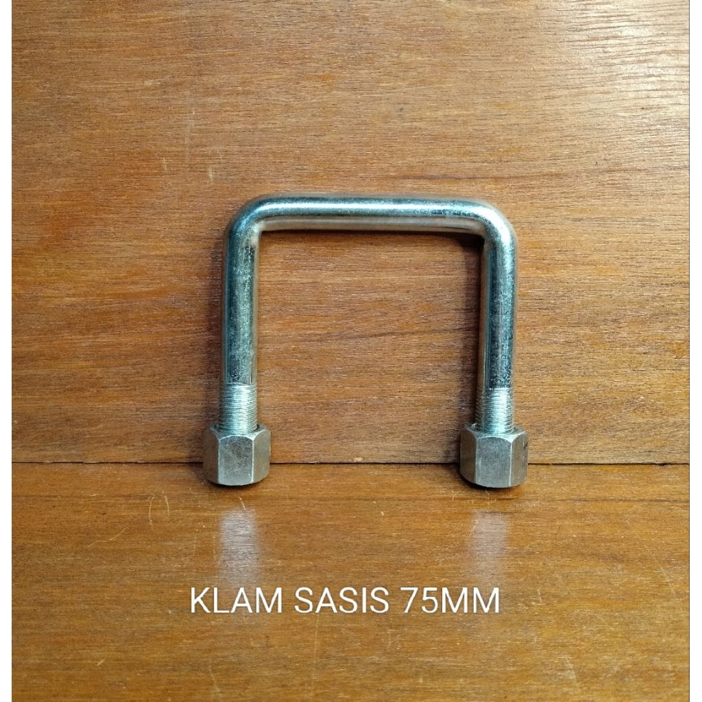 Jual BAUD U-BOLT ATAU KLAM SASIS BEHEL PANJANG 75MM LEBAR DALAM 7CM ...