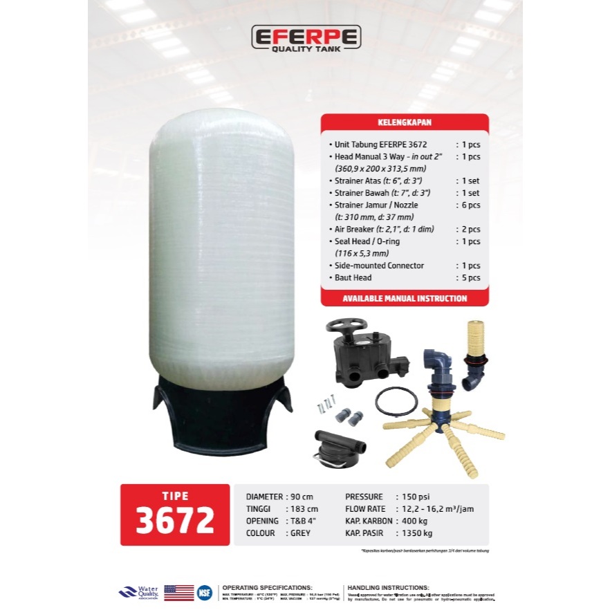 Jual Tabung FRP 3672 TOP & BOTTOM 4