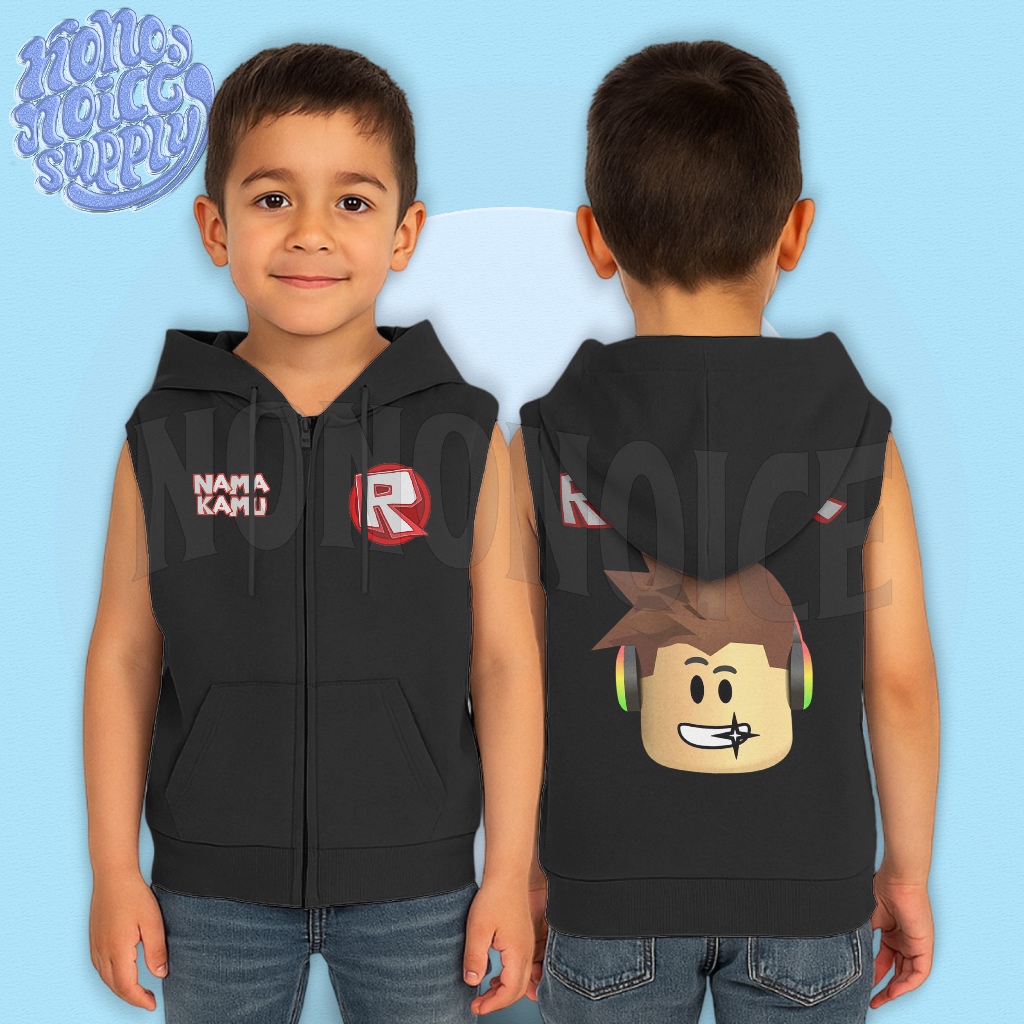 Jual Jaket Anak Vest Zipper Roblox Lego / Vest Jaket Rompi Anak Roblox ...