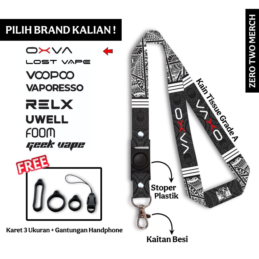 Jual Lanyard Device Motif Batik Br8ndz Full Printing Gantungan ...