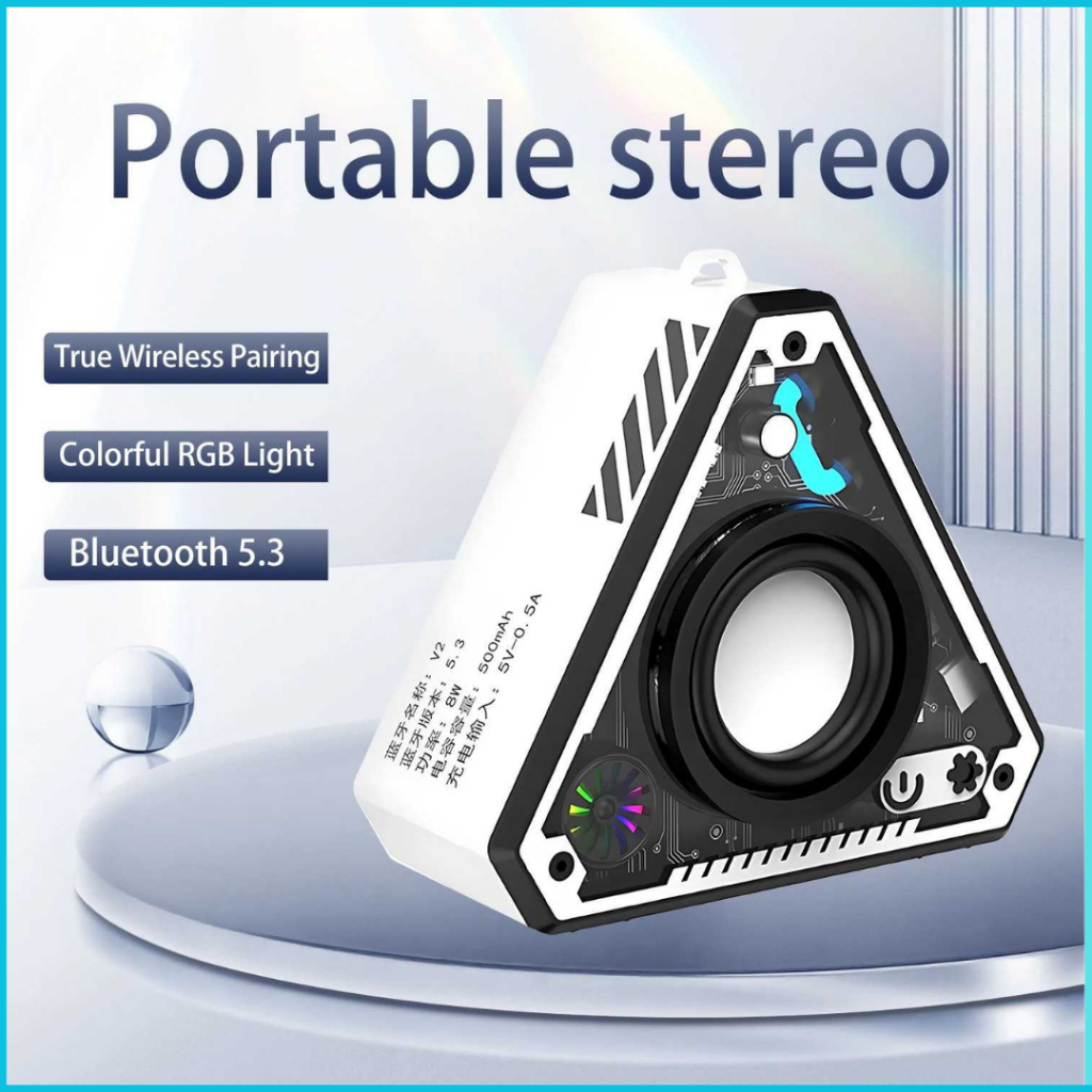 Jual Mini V2 Speaker Portable Bluetooth 5.3 TWS HiFi Stereo Sound ...