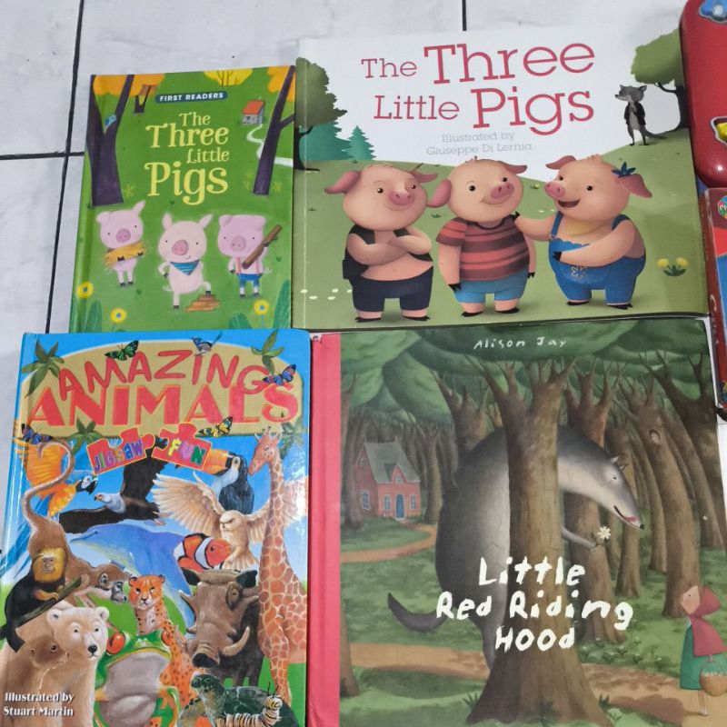 Jual buku cerita anak bahasa inggris, the three little pigs Board book ...