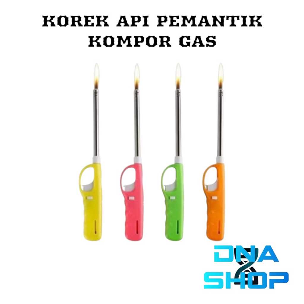 Jual Korek Api Kompor gas panjang safety lighter pemantik otomatis ...