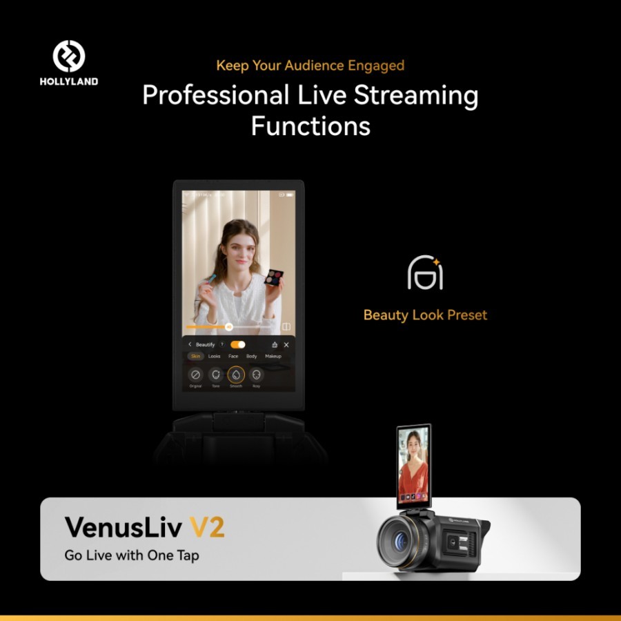 Jual Hollyland VenusLiv 2 Camera Live Streaming 4K UltraHD Live 24 Jam ...