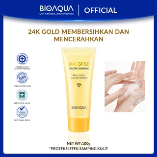 BIOAQUA Face Wash Moisturizer Sabun Cuci Muka Gentle Cleanser Facial 100g Low pH Cleanser Facial Wash Face Sabun Muka Pembersih Wajah