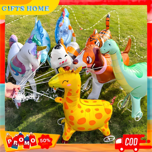 Jual Balon 4D Karakter Binatang Bisa Berjalan Dengan Roda / Balloon ...