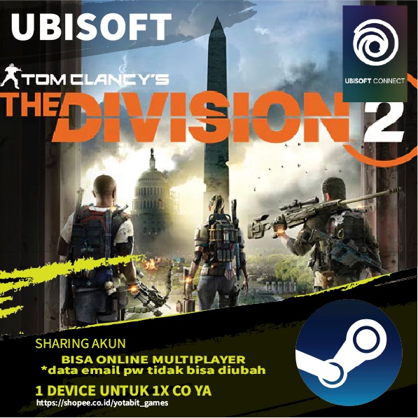 Jual Tom Clancy's Rainbow Six Siege + The Division 1 + 2 Ubisoft ...