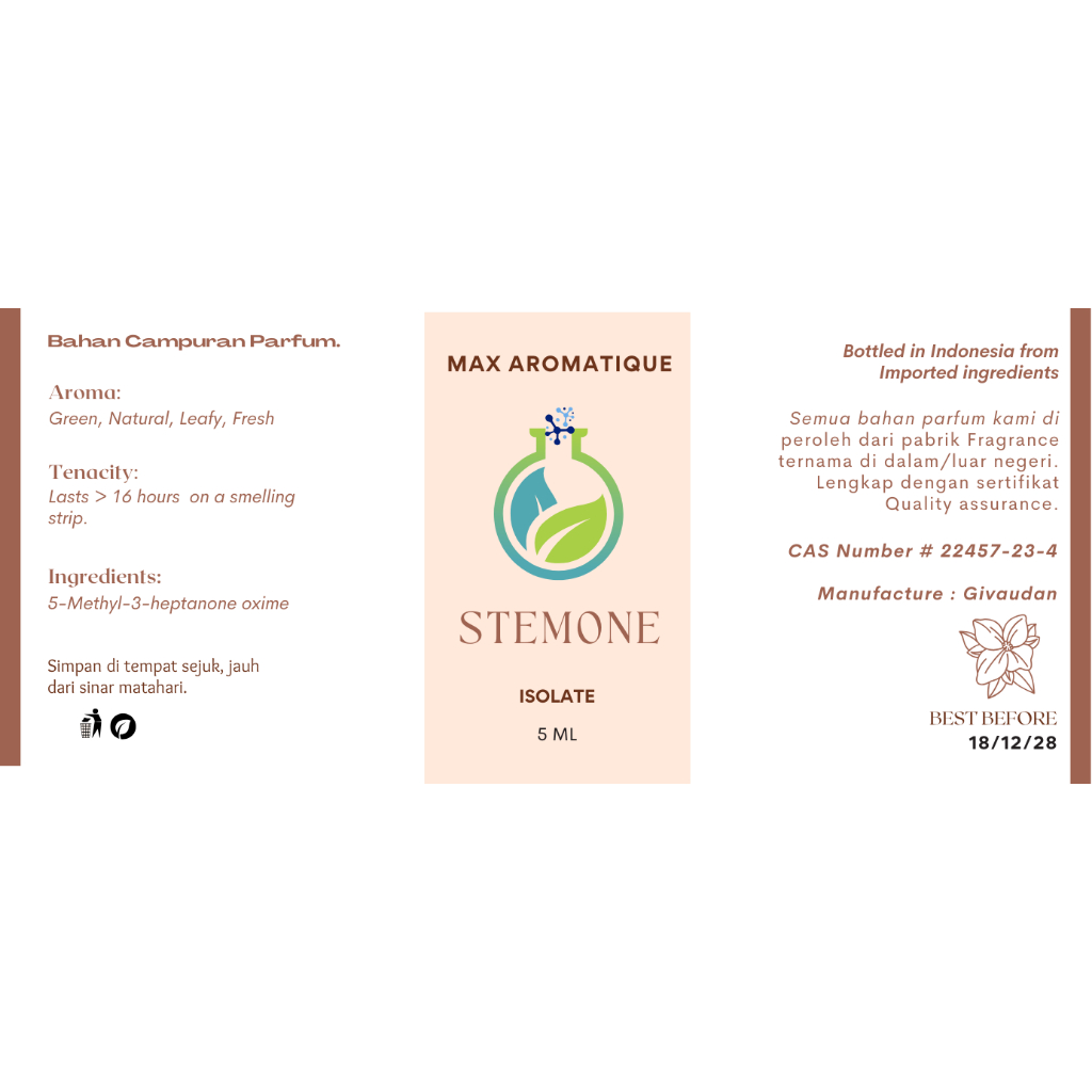 Jual Max Aromatique Stemone Isolate - 100% Original Givaudan Leafy ...