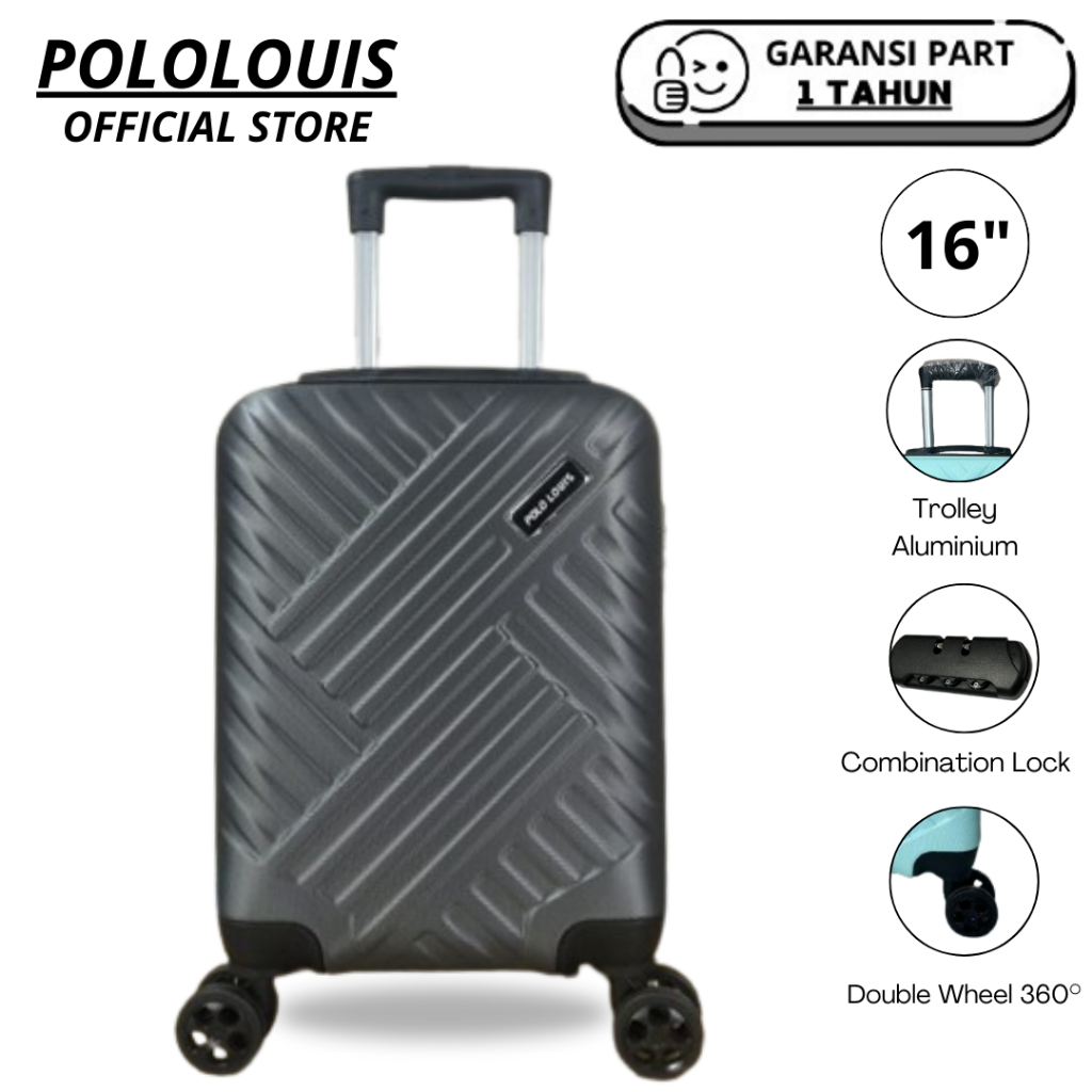 Jual POLOLOUIS Koper Baju Abs Fiber 6171 16 Inch Garansi Part | Shopee ...
