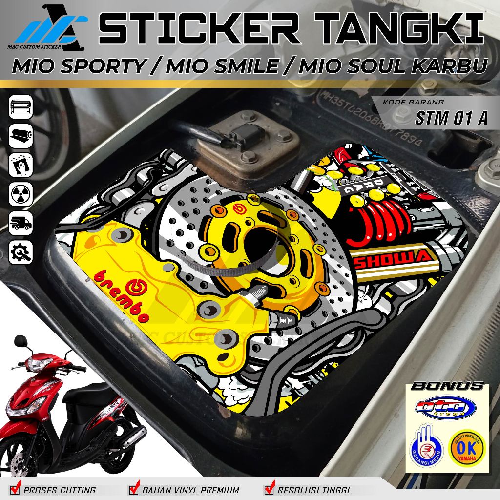 Jual STRIPING STICKER PELINDUNG COVER TANGKI MIO SPORTY - STICKER ...