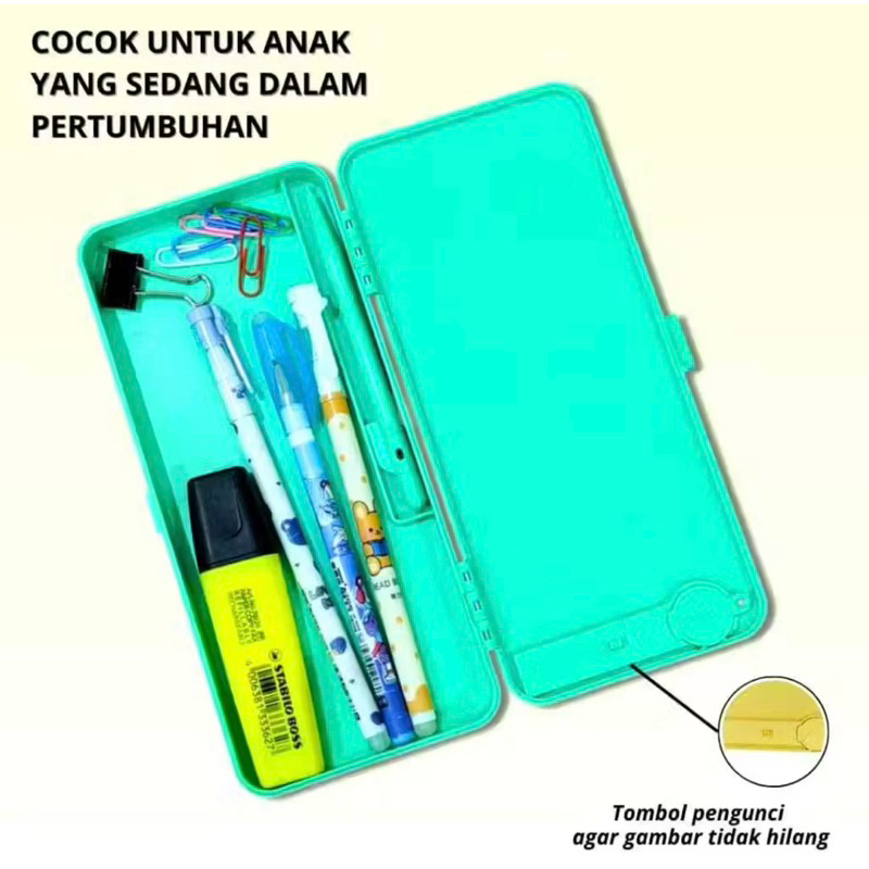 Jual KPC-Kotak Pensil Case Besar Lcd Writing Drawing Box Case Ukuran ...