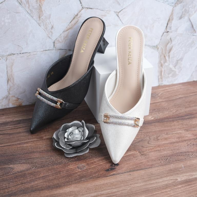 Peter Keiza Big Strap Sandal Wedges Wanita main image 0