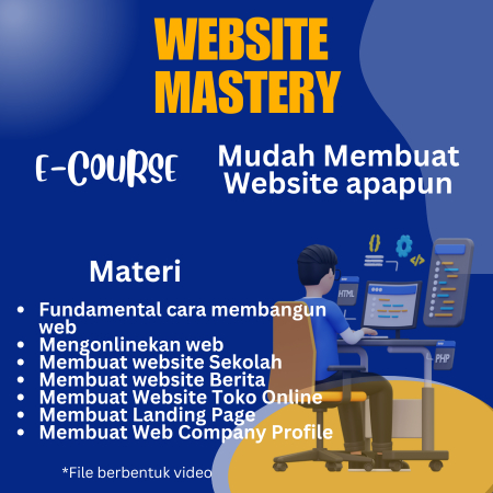 (SA0054) E-course Website Mastery mudah membuat website apapun