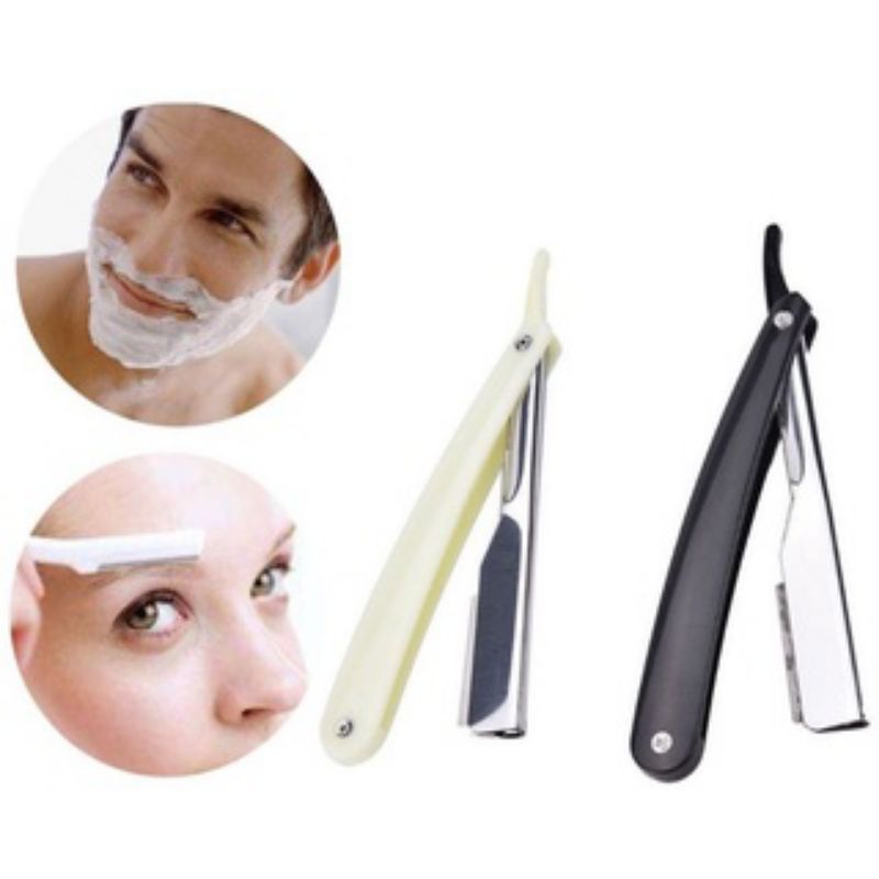 Jual Razor Barber Pisau Cukur Lipat Stainless Gagang Plastik | Cukuran ...