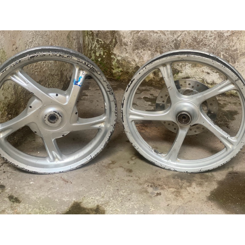 Jual Velg X Ride tapak lebar depan belakang original siap pakai ...
