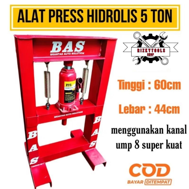 Jual PRESS HIDROLIK alat press laker kruk as press multifungsi press ...