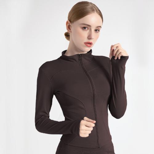 Owngrace Jaket Olahraga Anti Uv Wanita Polos Lengan Panjang Untuk Yoga/gym/fitne - foto 5