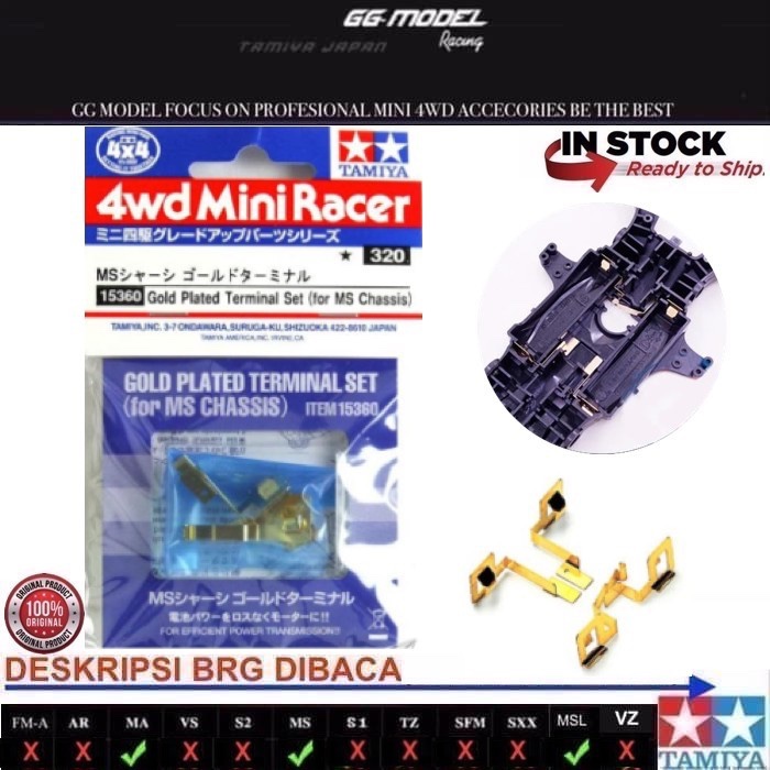 Jual Tamiya 15360 Gold Plated Terminal Set (ms Chassis) 06348 Di Seller Multi Toys Store