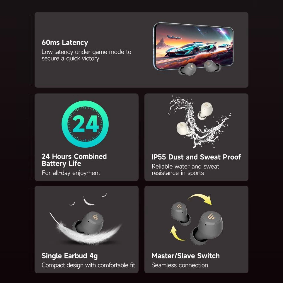 EDIFIER X3 LITE True Wireless Stereo Earbuds