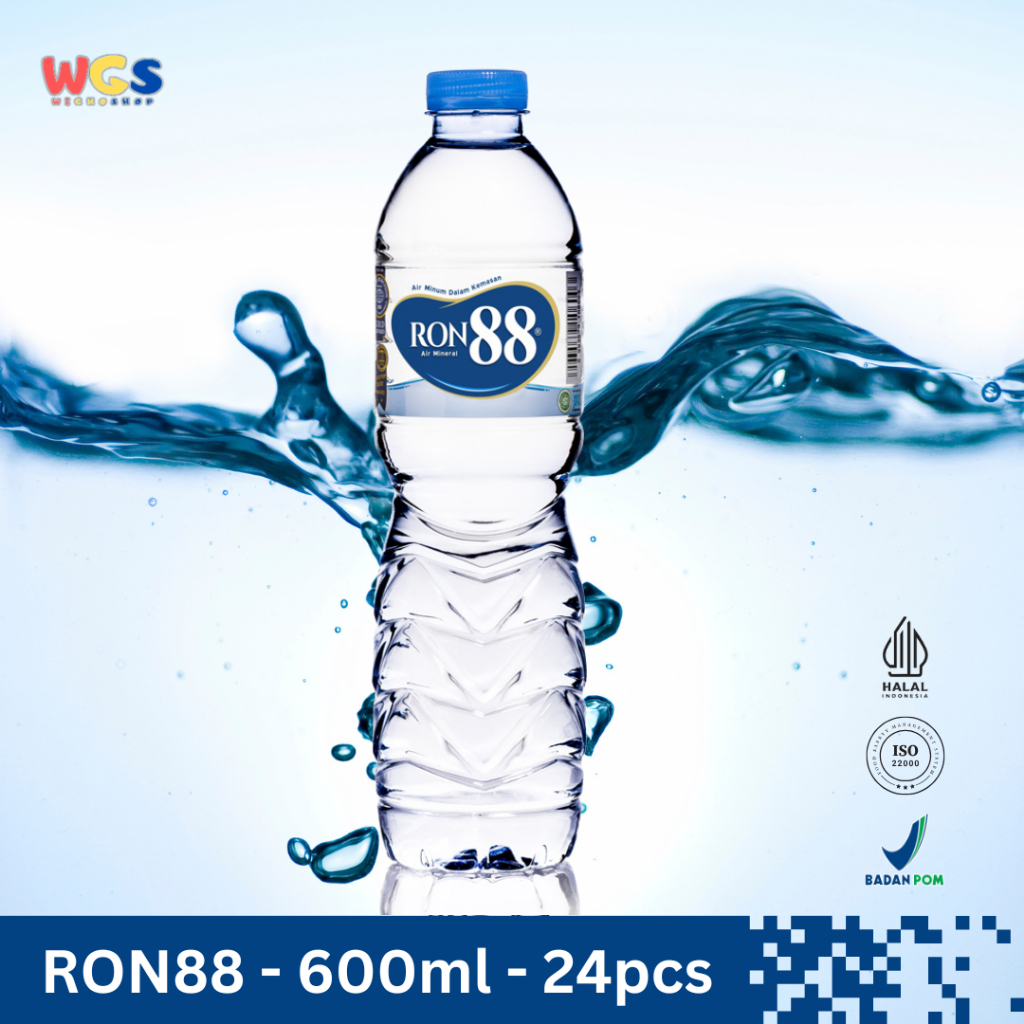 Jual RON88 Air Mineral Botol 600ml (24 pcs) – Kesegaran Pegunungan ...