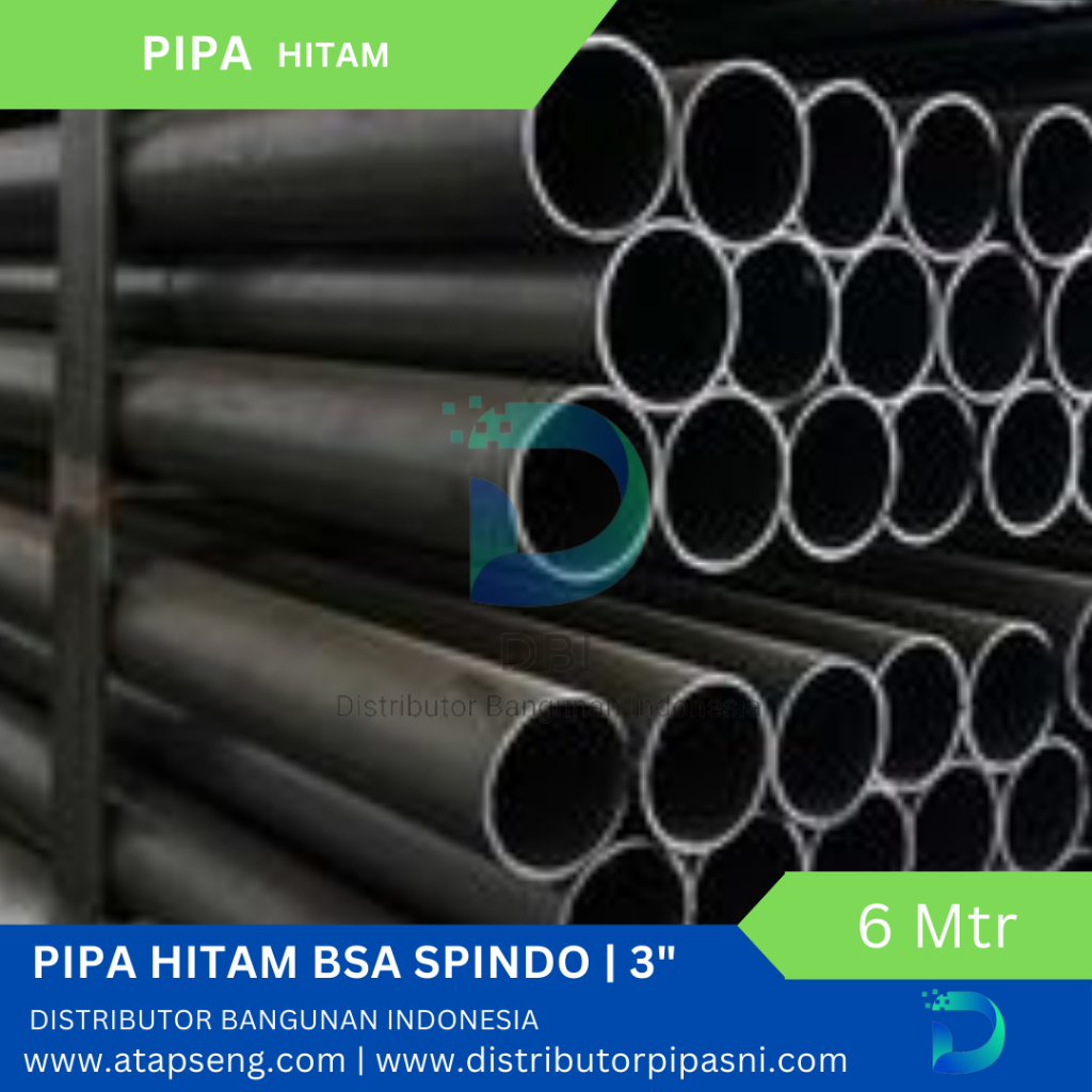 Jual Pipa Hitam Bsa Spindo 3 inch Panjang 6 m (Free Ongkir Jabodetabek ...