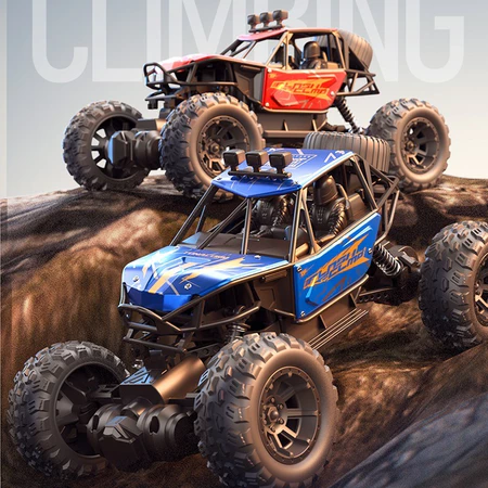 Mainan mobil remote control off-road mobil pendakian dengan baterai isi ulang hadiah untuk anak laki-laki